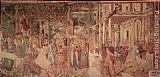 Benozzo Di Lese Di Sandro Gozzoli Famous Paintings - The Vintage and Drunkenness of Noah